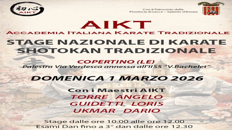 Stage Nazionale di Karate Shotokan Tradizionale